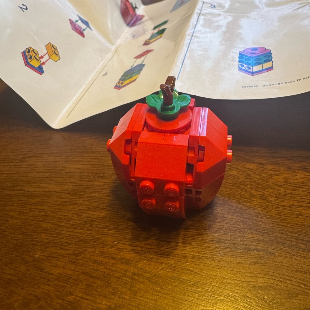Lego Red Apple Building Block